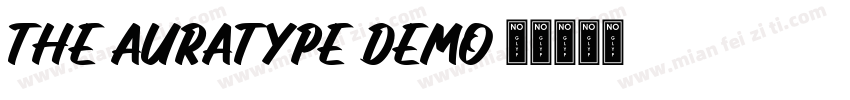 the Auratype DEMO字体转换